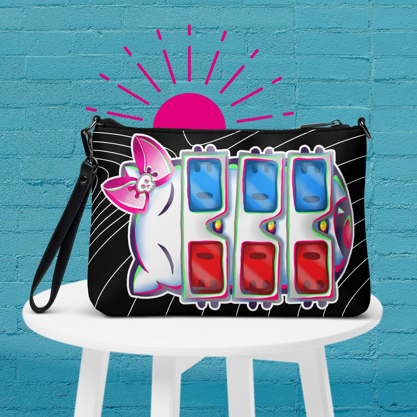 3D Kitty Retro Crossbody Bag - A Quirky Style Statement