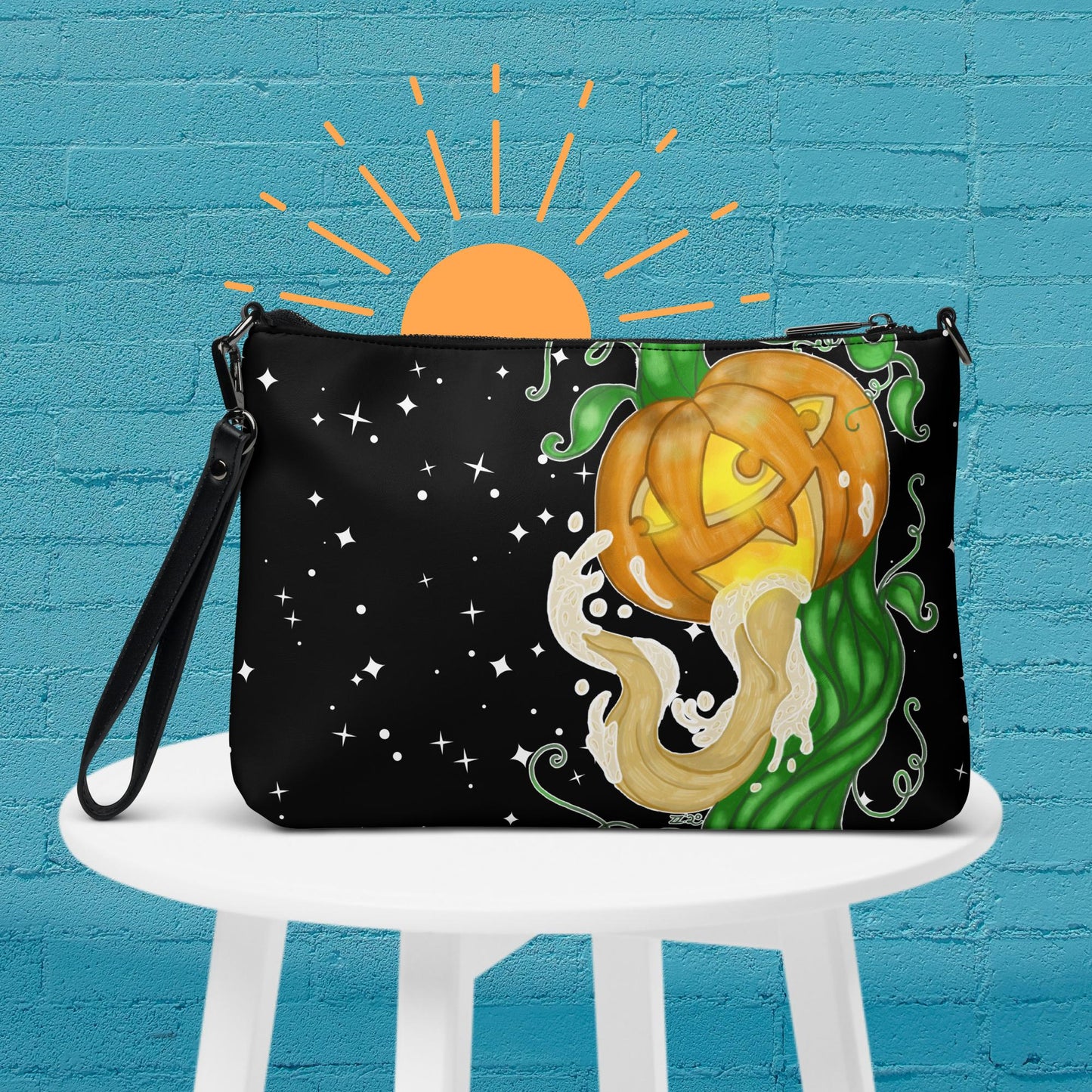 Spooky Jack-O-Lantern Crossbody Bag: A Queer Halloween Delight!