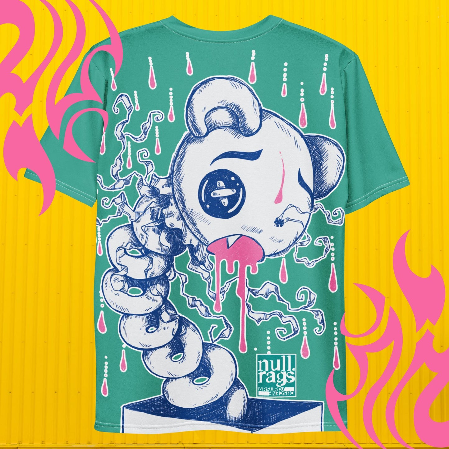 Green Teddy Bear Jack-in-the-Box T-Shirt - Playfully Unique Design