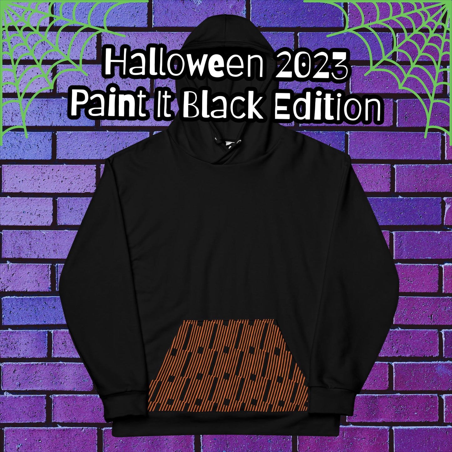 Halloween 2023 "Paint It Black" Edition - Cute-thulhu Hoodie - Queer Artist, Eldritch Aesthetic, Kawaii, Cthulhu