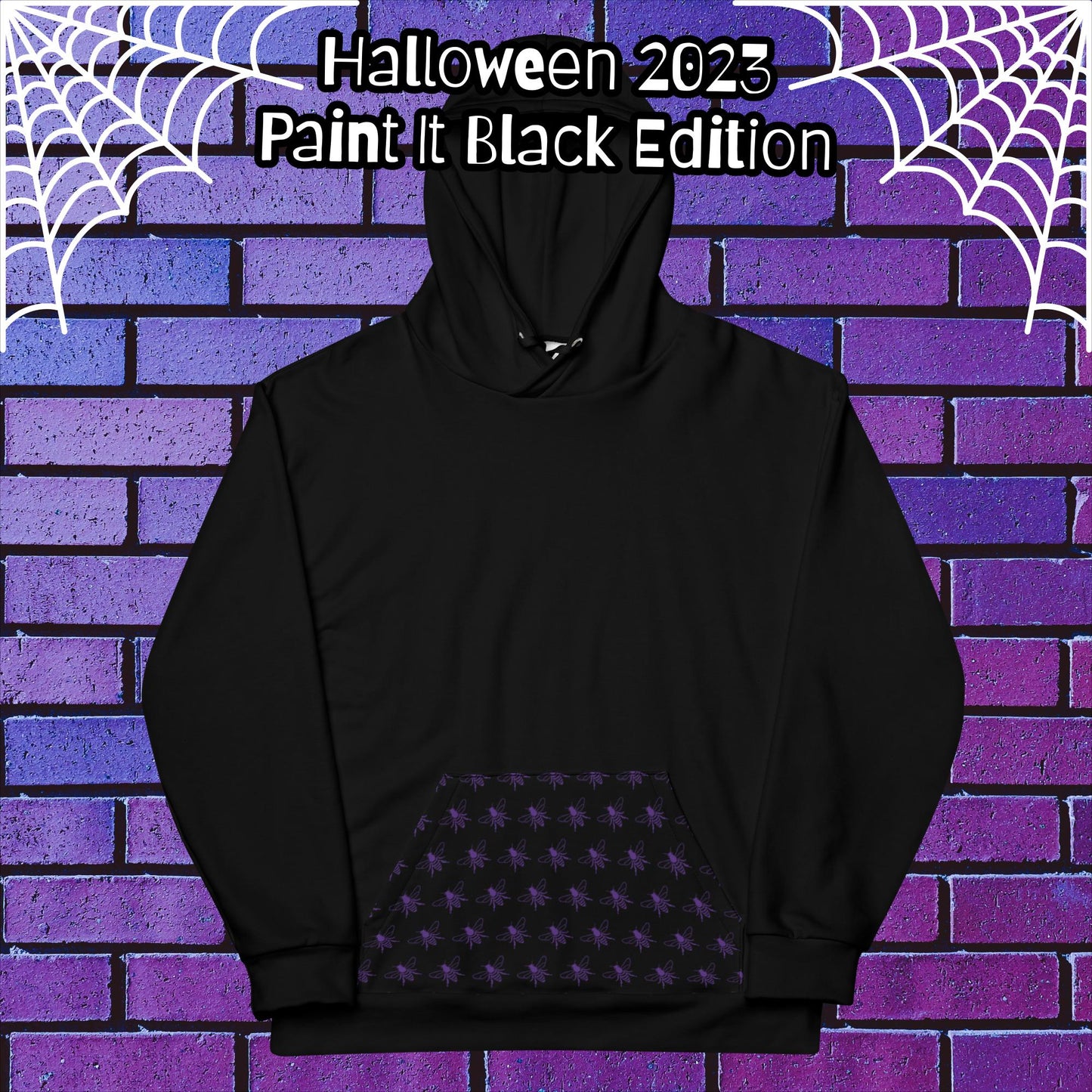 Halloween 2023 "Paint it Black" Edition - Insect Infusion Unisex Hoodie - Unleash Your Inner Creep