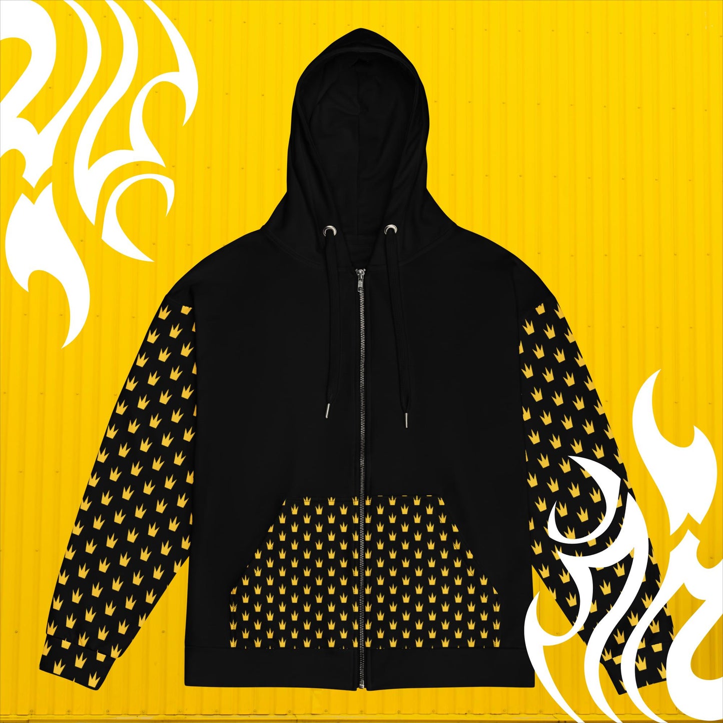 Crying Rainbow Bunny Zip-Up Hoodie | Unisex Colorful Rabbit Sweater