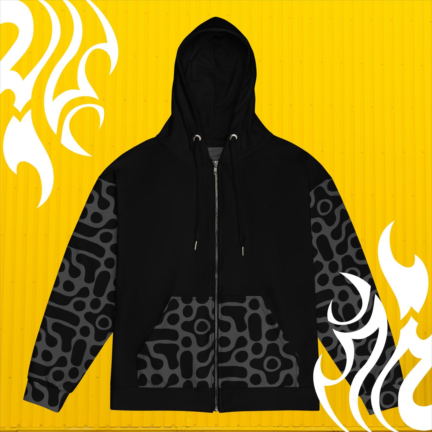 Peace Out Kitty Zip-Up Hoodie | Cozy Cat Lover Sweatshirt