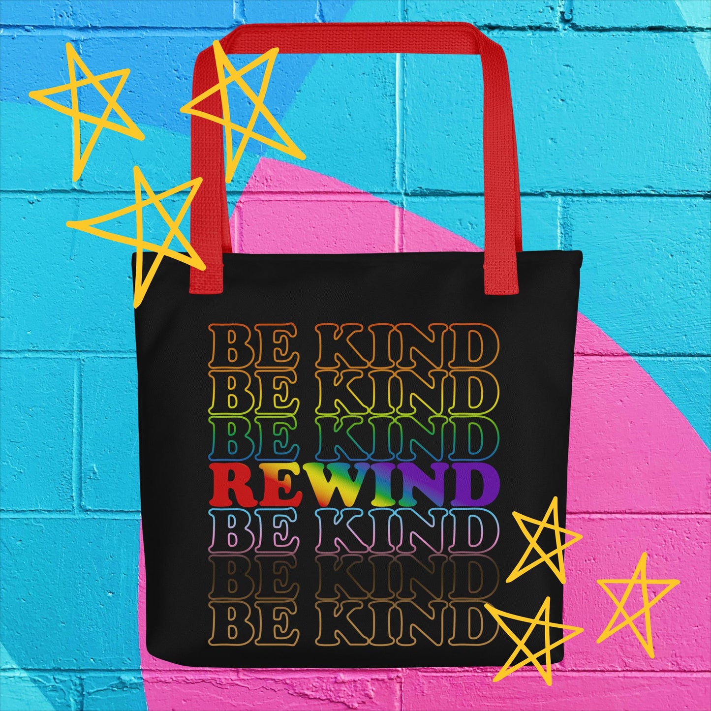 "Be Kind Rewind" Vintage-Inspired Movie Lover's Tote Bag