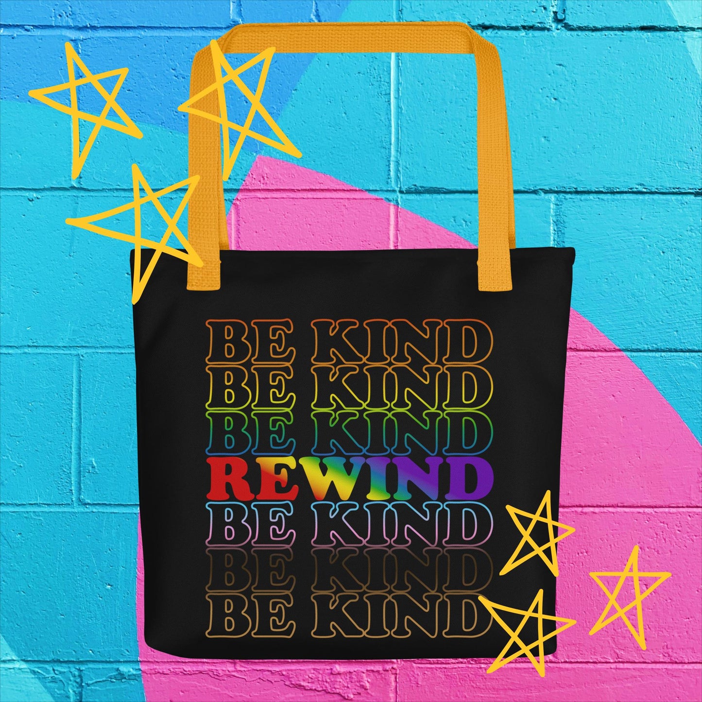 "Be Kind Rewind" Vintage-Inspired Movie Lover's Tote Bag