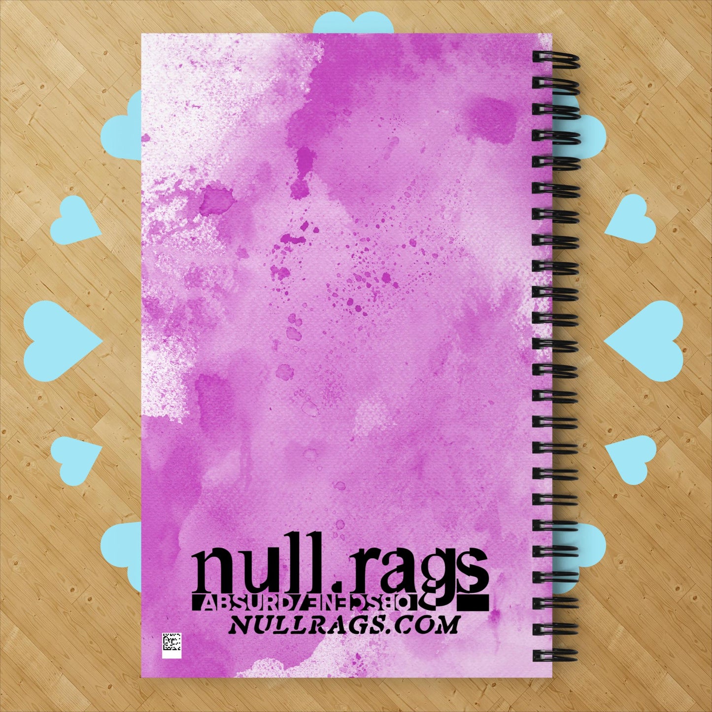 Blue Rose Crying Rainbows Dotted Notebook - Whimsical Botanical Stationery