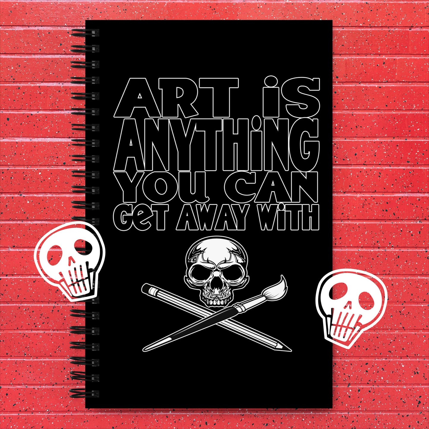 Unleash Your Creativity: 'Art Is Anything You Can Get Away With' Dotted Journal