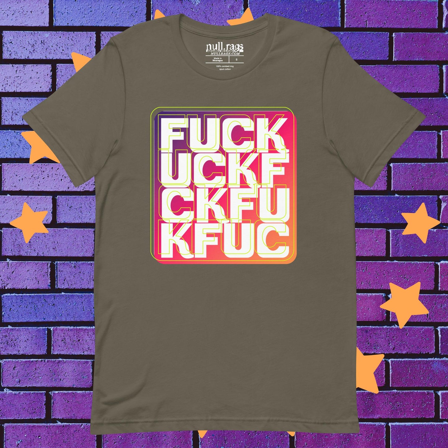 Rainbow Revolt: Bold 'F*ck' Rainbow Unisex t-shirt