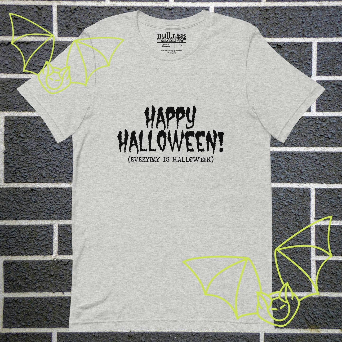 Spooktacular Style: 'Happy Halloween (Everyday is Halloween)' Unisex Tee - Embrace the Haunting Vibes