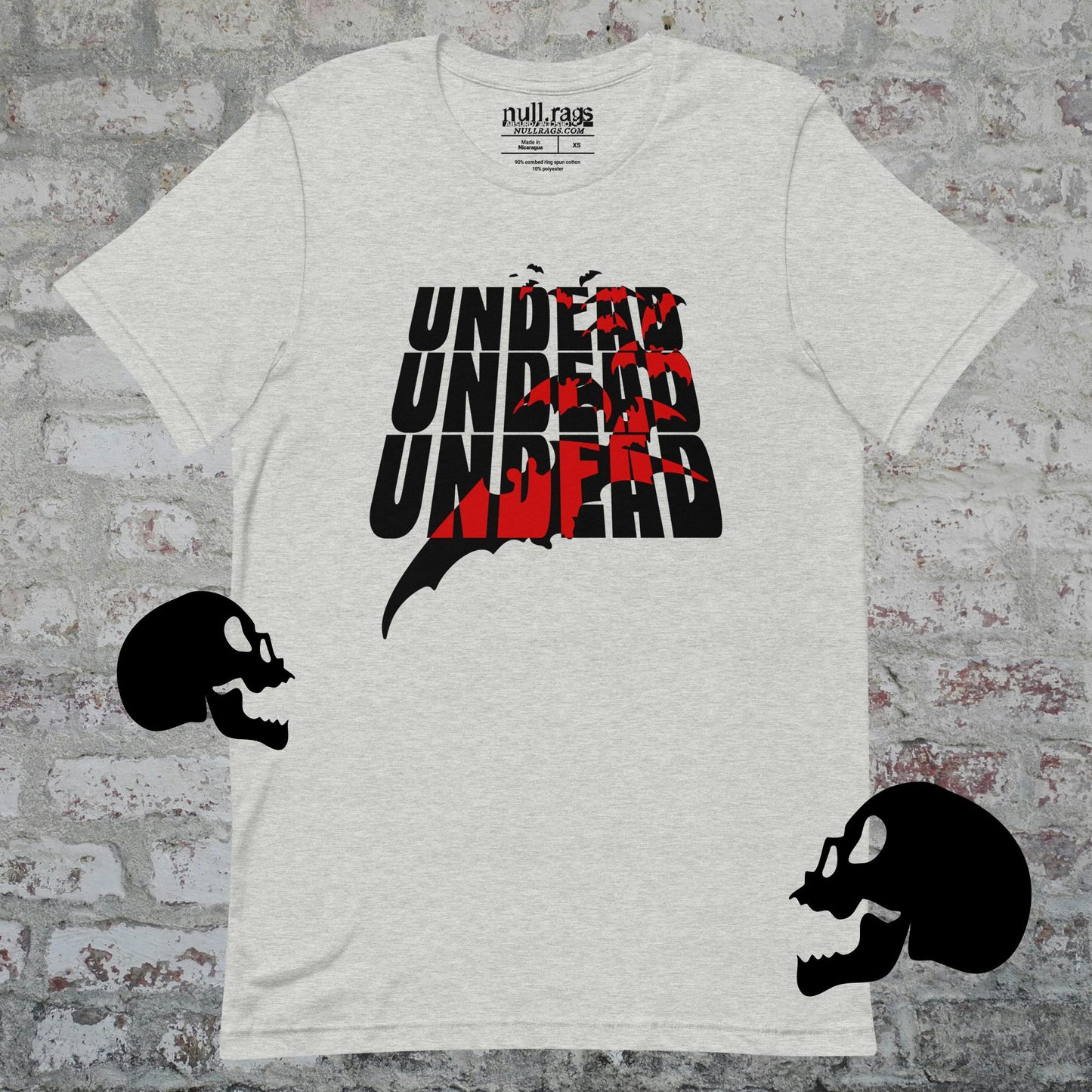 "Undead Undead Undead" Unisex T-Shirt – Bauhaus Quote, Queer-Owned, Punk Design, Sizes XS-5XL