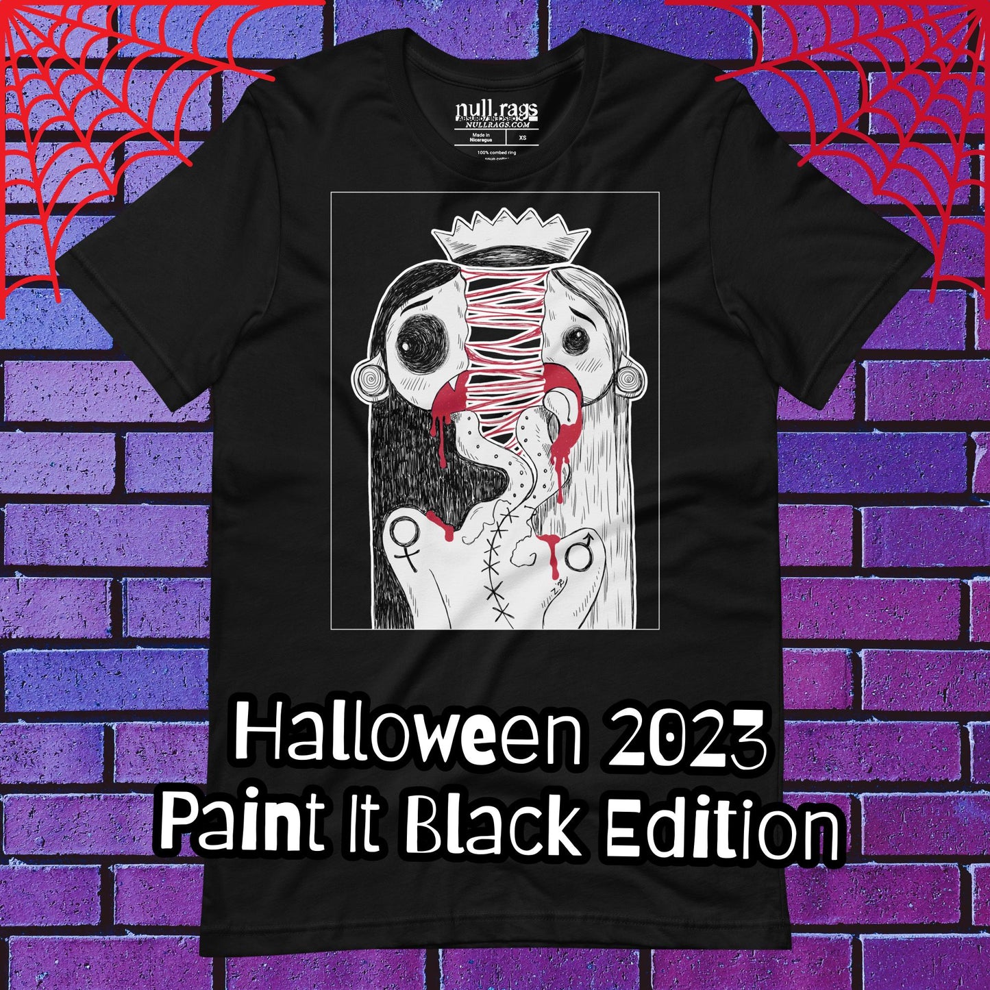 Split In Two Unisex T-Shirt - Halloween 2023 Collection
