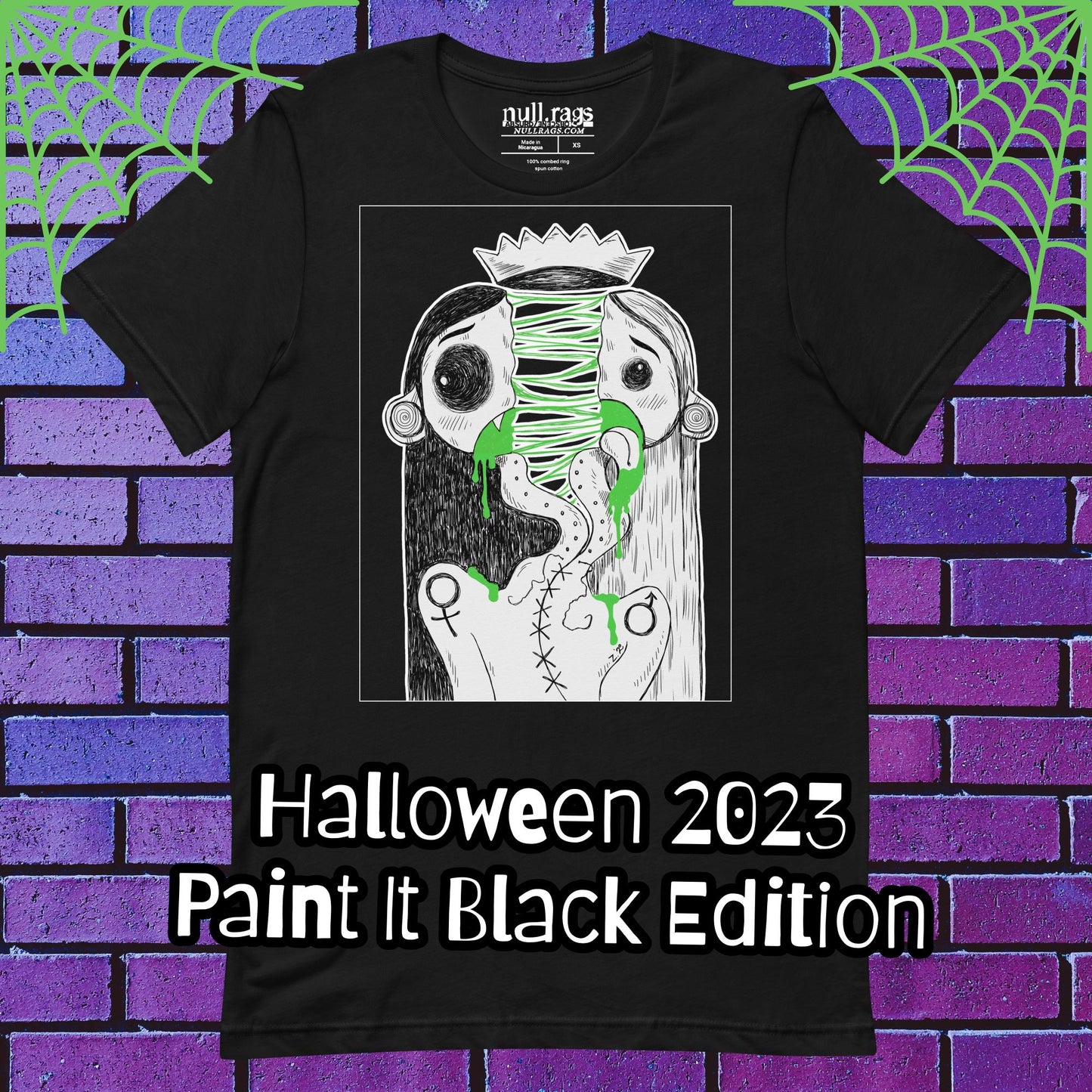 Split In Two Unisex T-Shirt - Halloween 2023 Collection