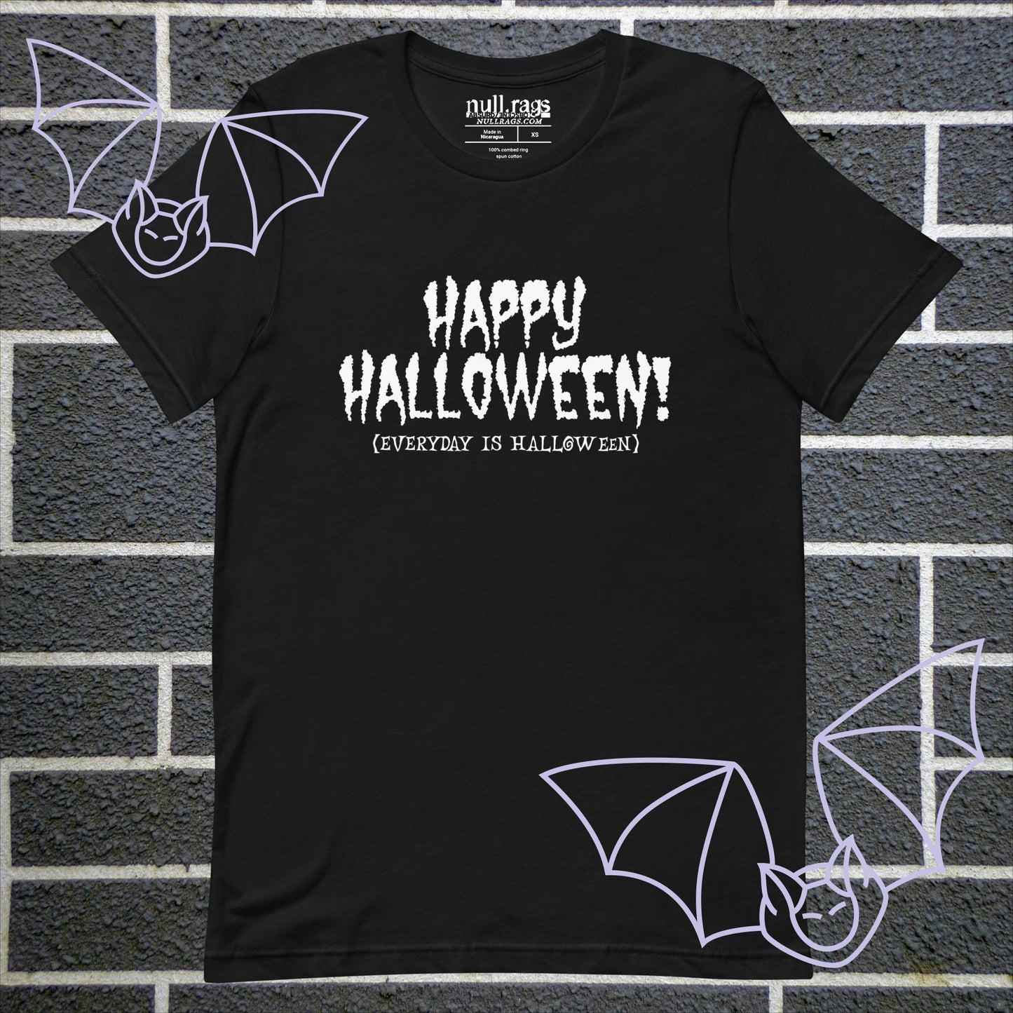 Spooktacular Style: 'Happy Halloween (Everyday is Halloween)' Unisex Tee - Embrace the Haunting Vibes
