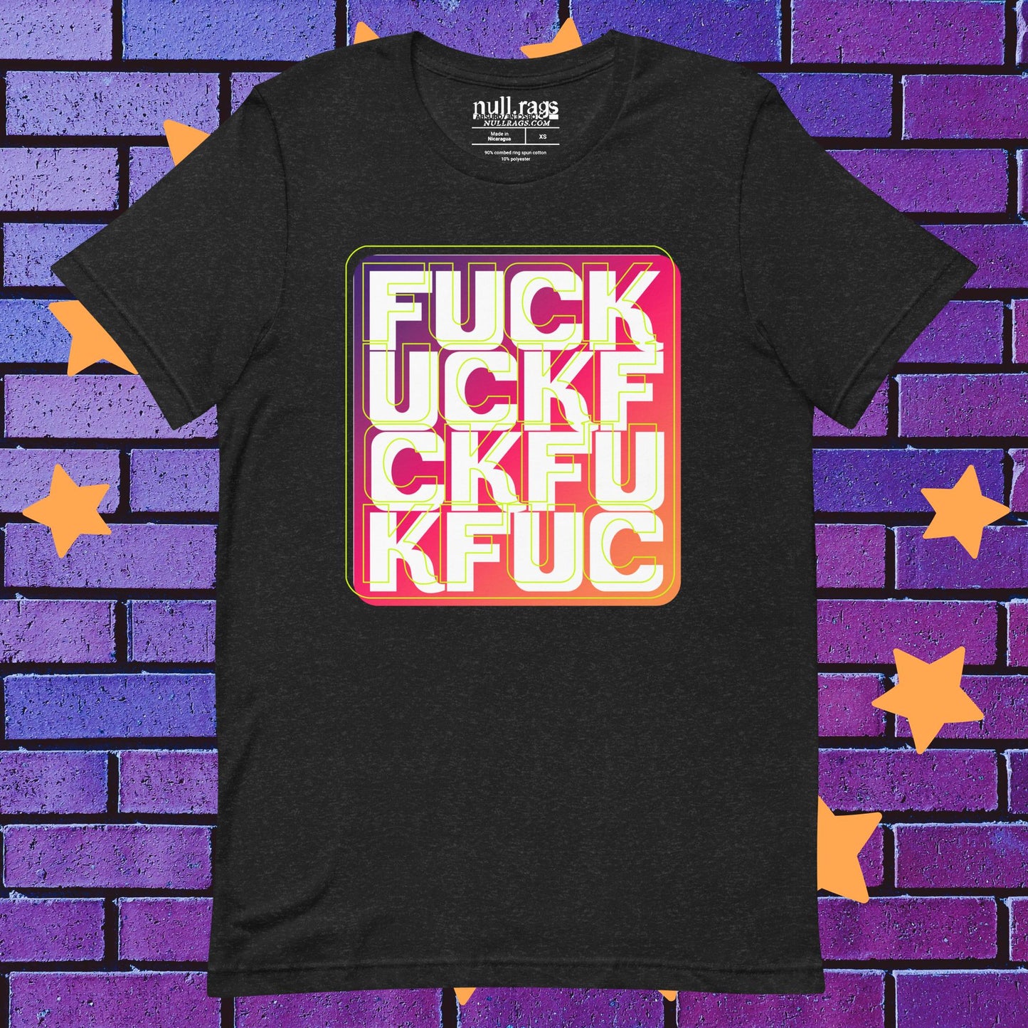 Rainbow Revolt: Bold 'F*ck' Rainbow Unisex t-shirt