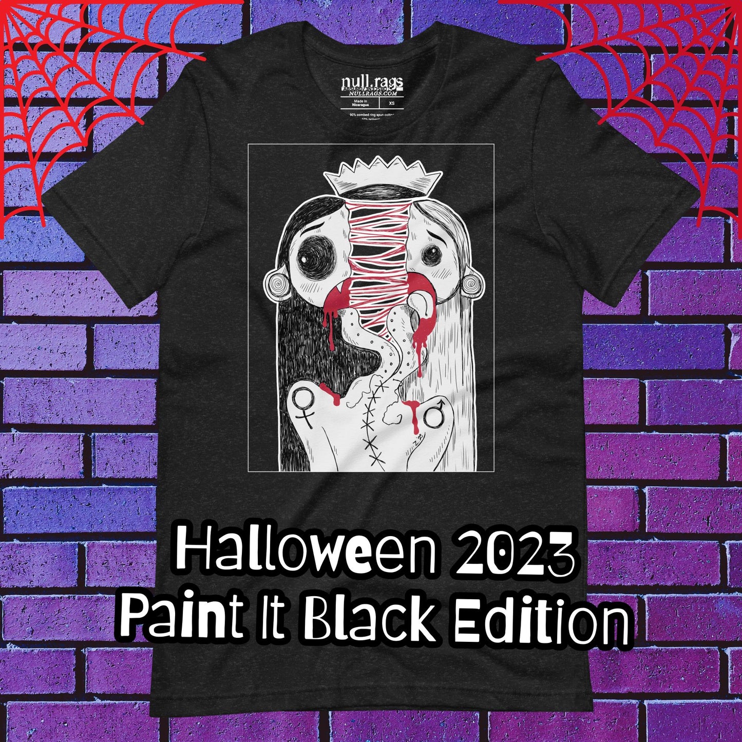 Split In Two Unisex T-Shirt - Halloween 2023 Collection
