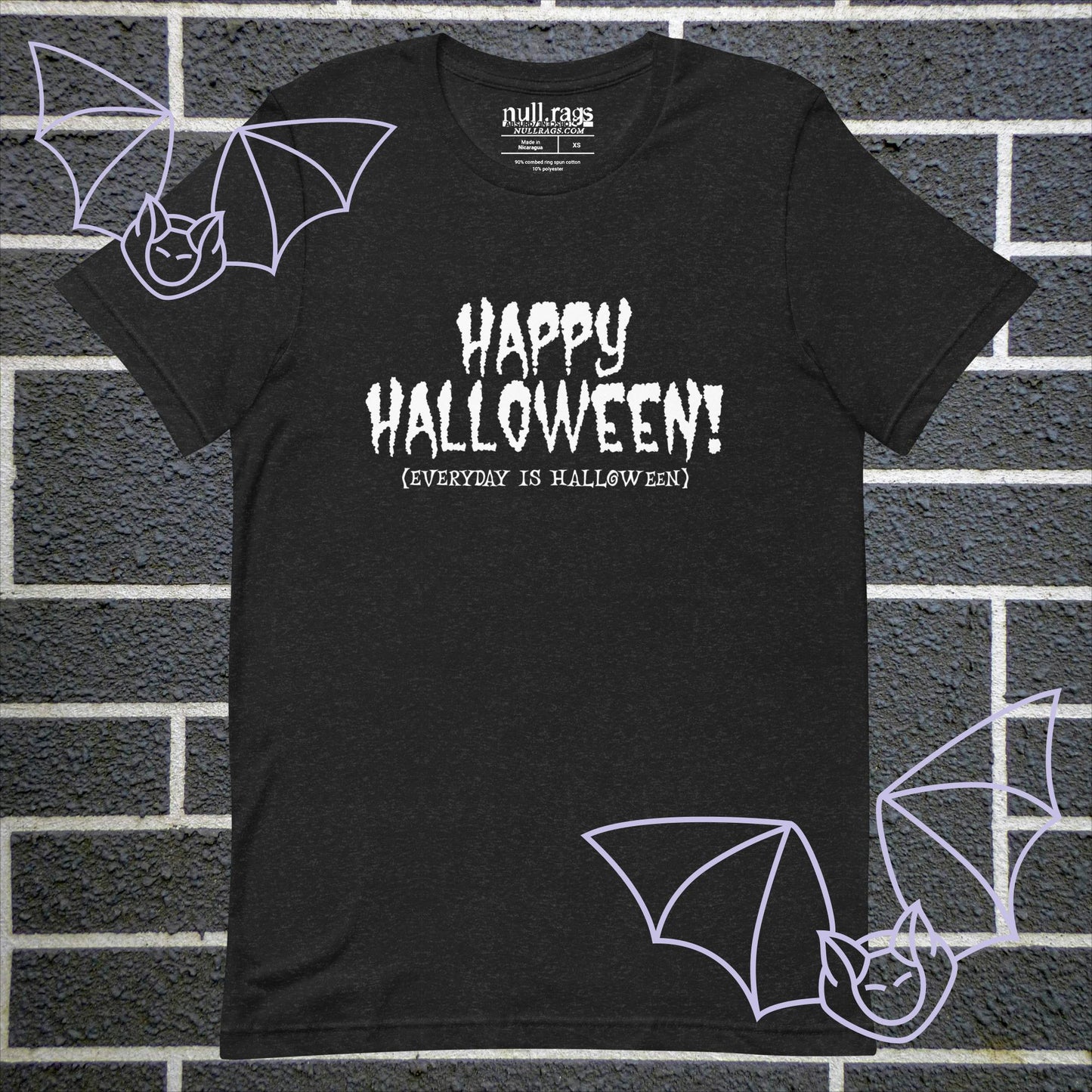 Spooktacular Style: 'Happy Halloween (Everyday is Halloween)' Unisex Tee - Embrace the Haunting Vibes