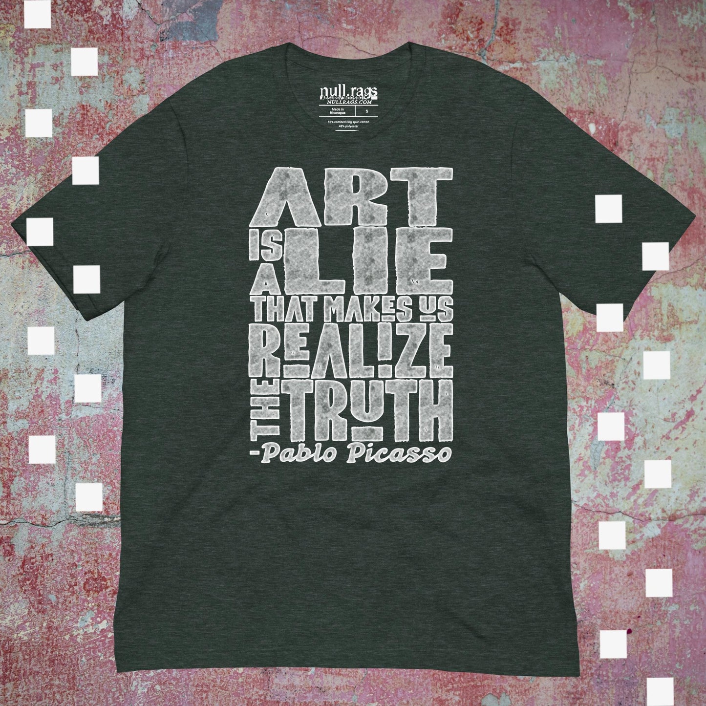 "Art is a Lie" Picasso Quote Unisex T-Shirt | Sizes XS-5XL | Queer-Owned Business