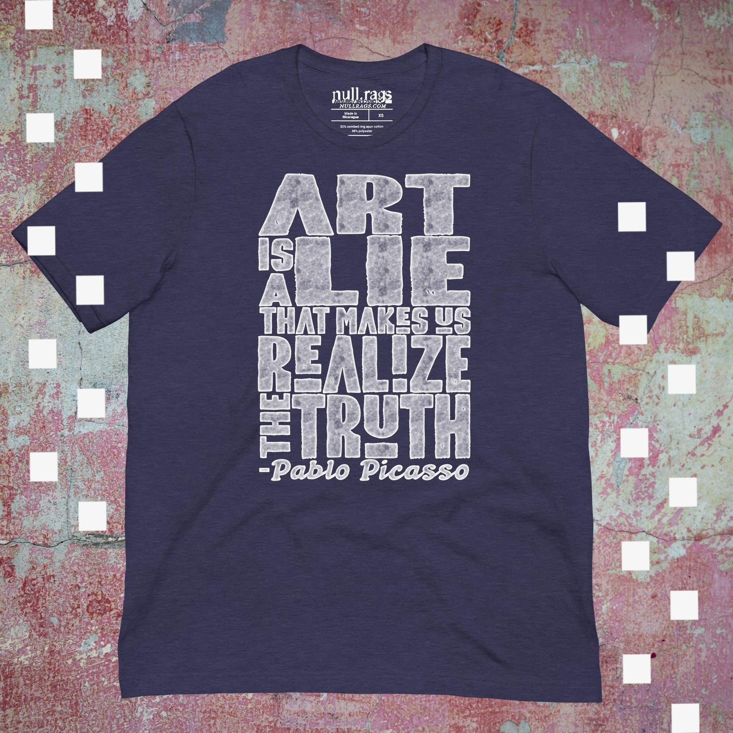 "Art is a Lie" Picasso Quote Unisex T-Shirt | Sizes XS-5XL | Queer-Owned Business