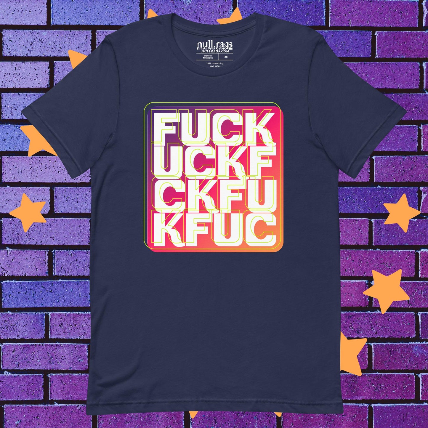 Rainbow Revolt: Bold 'F*ck' Rainbow Unisex t-shirt