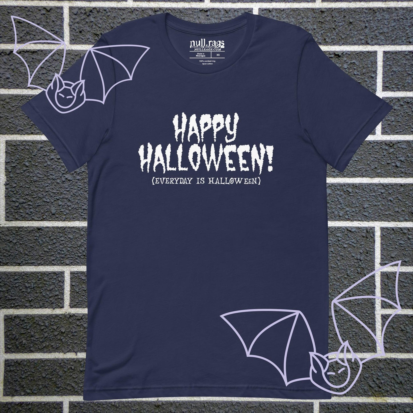 Spooktacular Style: 'Happy Halloween (Everyday is Halloween)' Unisex Tee - Embrace the Haunting Vibes
