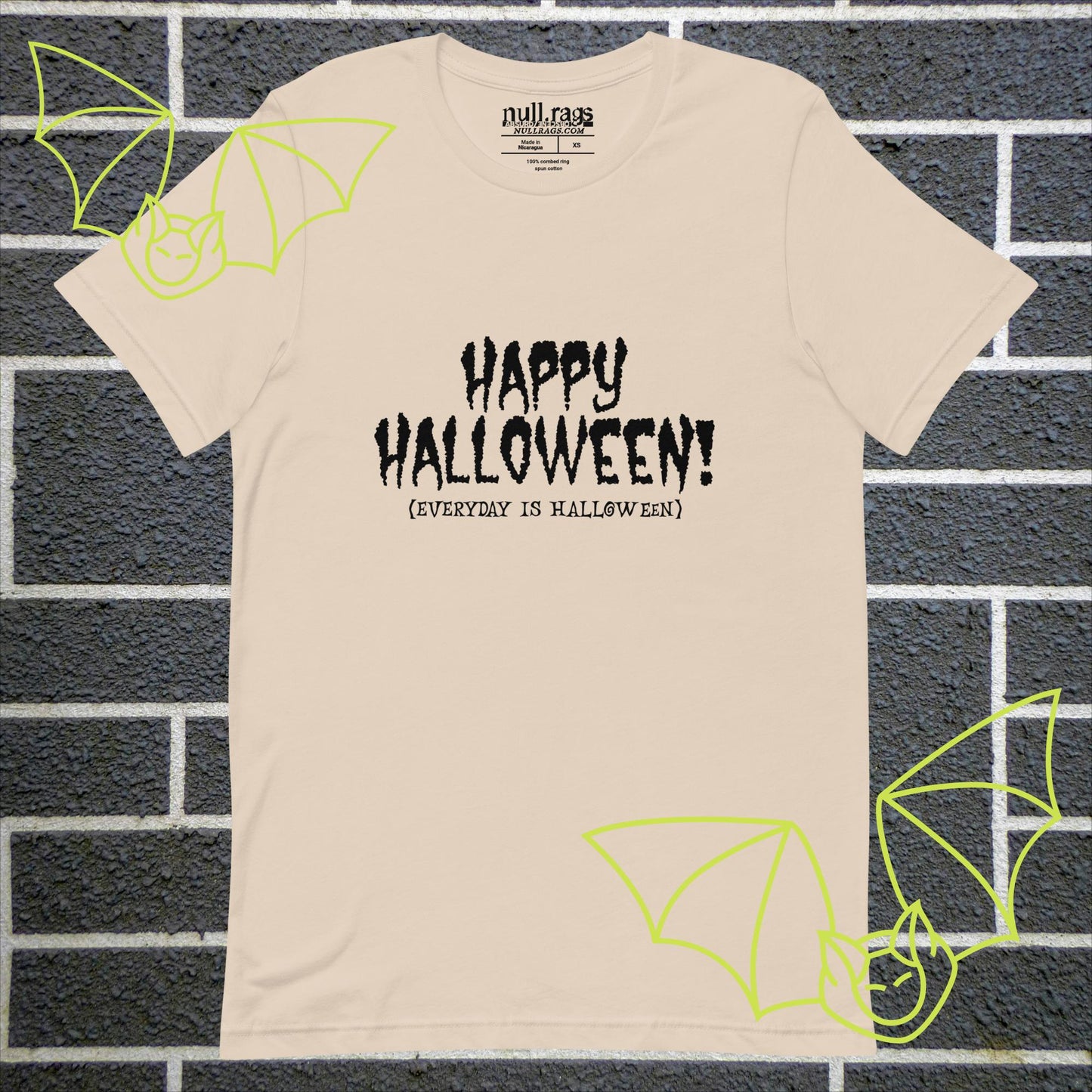 Spooktacular Style: 'Happy Halloween (Everyday is Halloween)' Unisex Tee - Embrace the Haunting Vibes