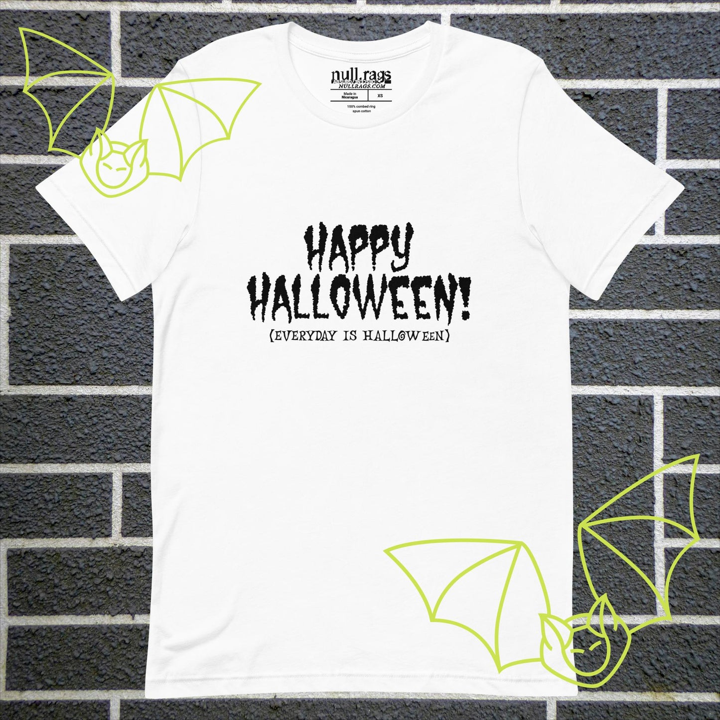 Spooktacular Style: 'Happy Halloween (Everyday is Halloween)' Unisex Tee - Embrace the Haunting Vibes