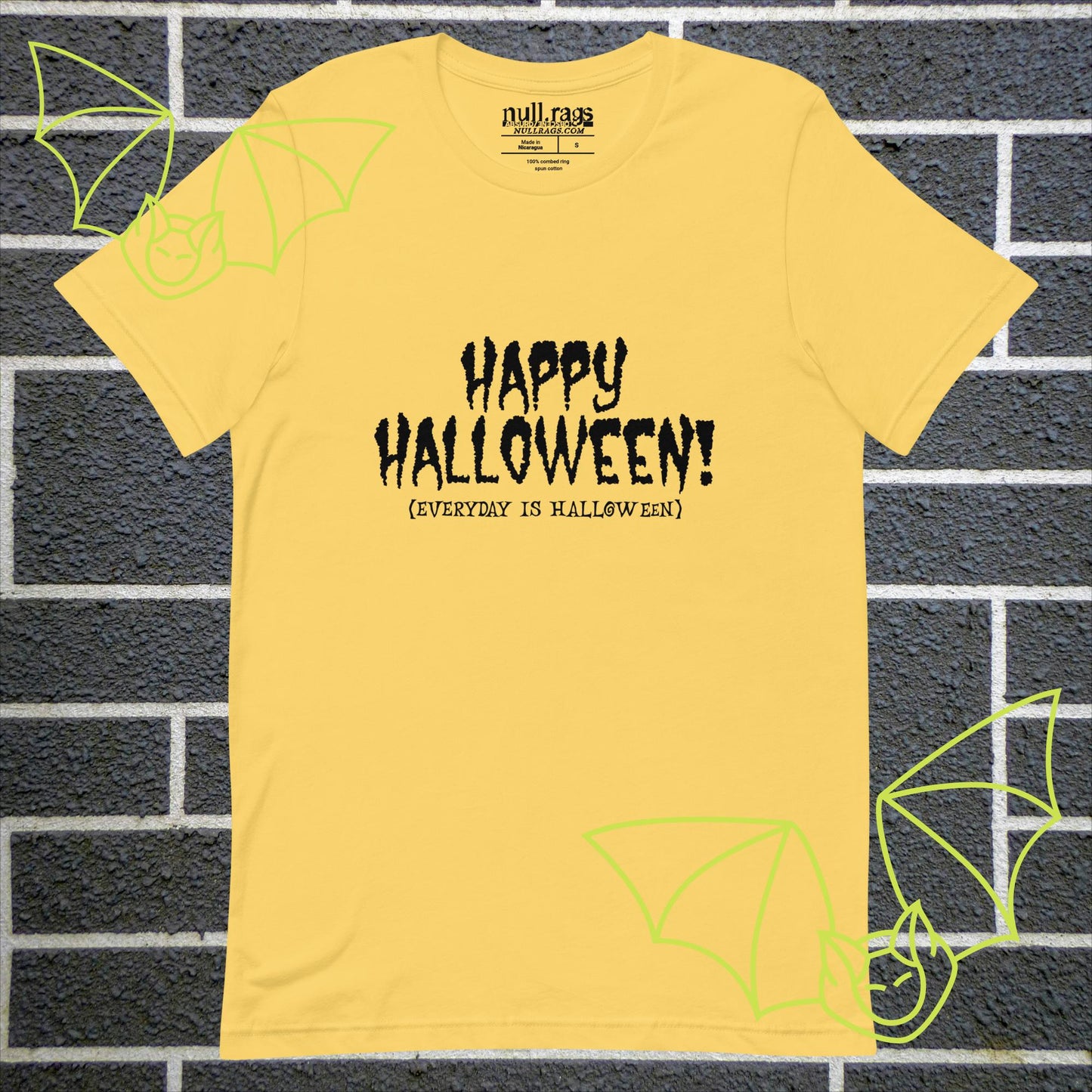 Spooktacular Style: 'Happy Halloween (Everyday is Halloween)' Unisex Tee - Embrace the Haunting Vibes