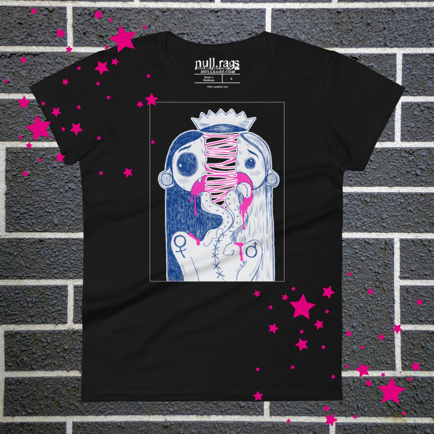 Split in Two Femme Fit T-shirt - Express Your Inner Duality