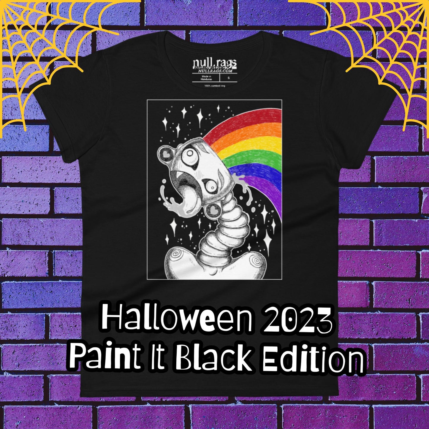 Brainbow Rainbow Brain Skull T-Shirt - Halloween 2023 Collection