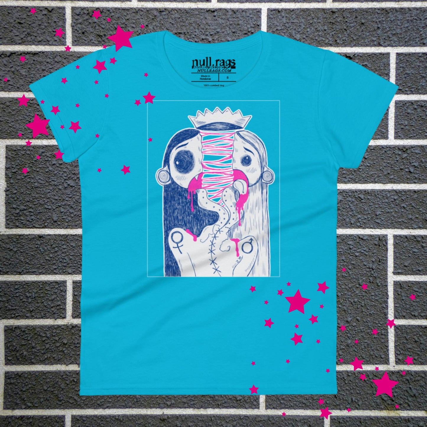 Split in Two Femme Fit T-shirt - Express Your Inner Duality