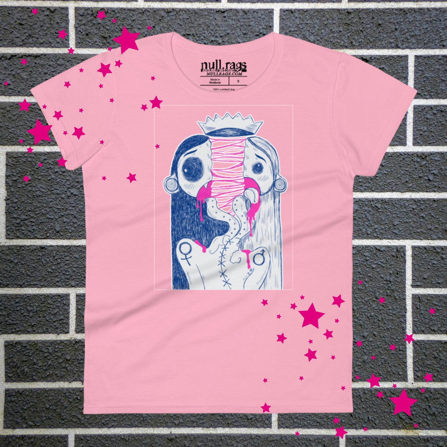 Split in Two Femme Fit T-shirt - Express Your Inner Duality