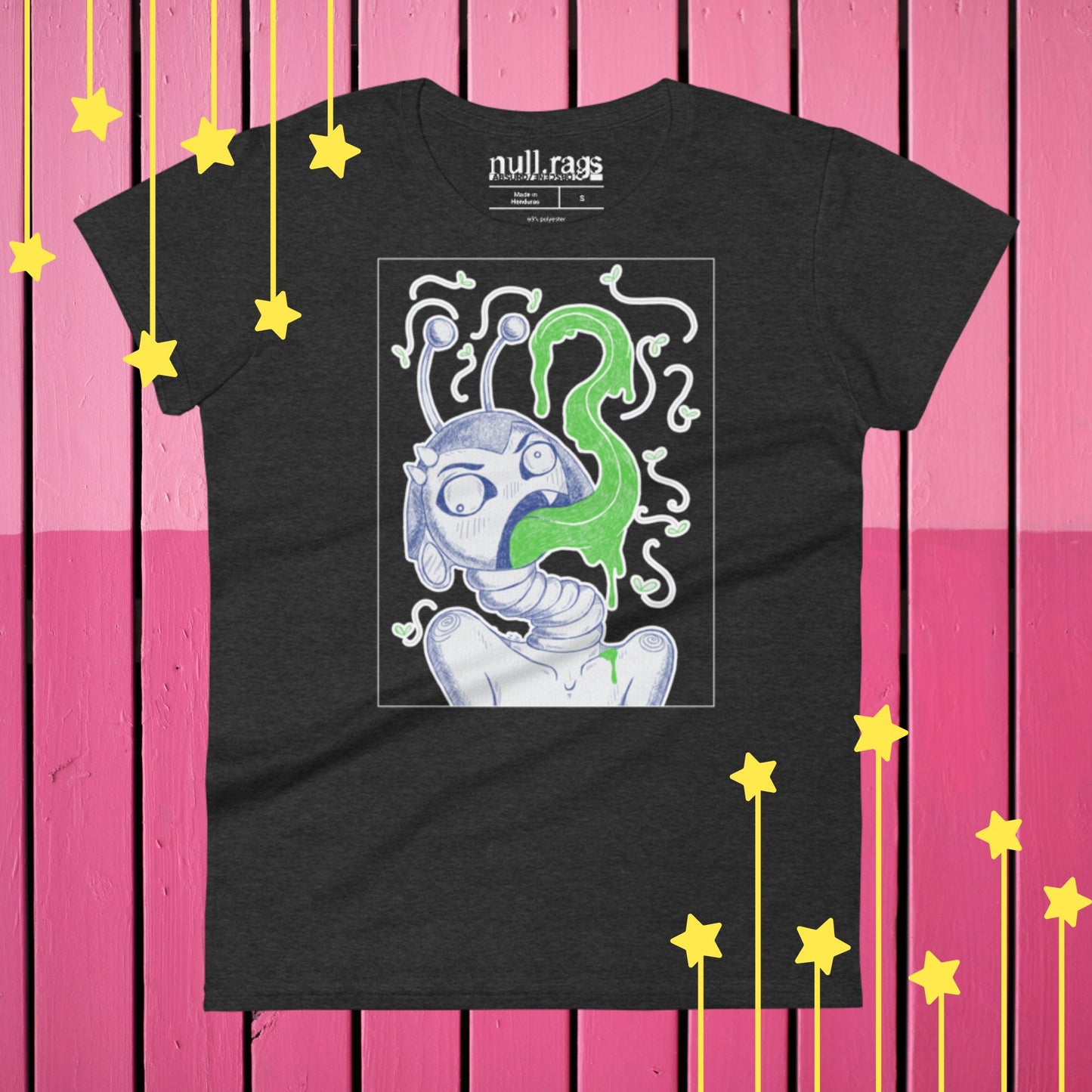 Buzzing Insect Femme Fit T-shirt - A Statement of Queer Artistry