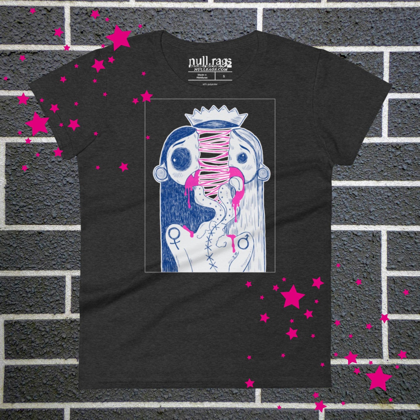 Split in Two Femme Fit T-shirt - Express Your Inner Duality