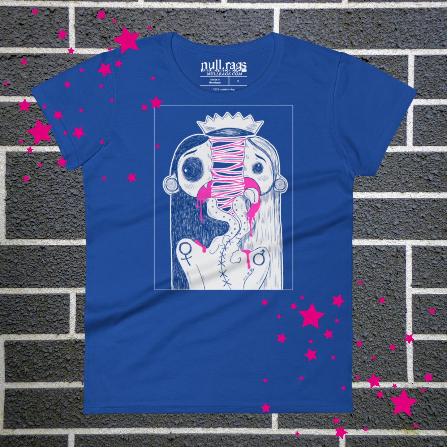 Split in Two Femme Fit T-shirt - Express Your Inner Duality