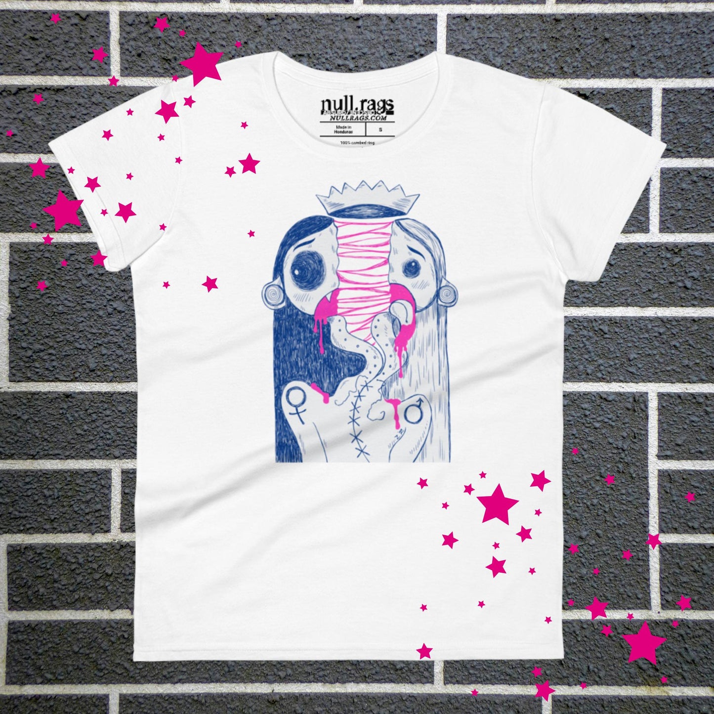 Split in Two Femme Fit T-shirt - Express Your Inner Duality