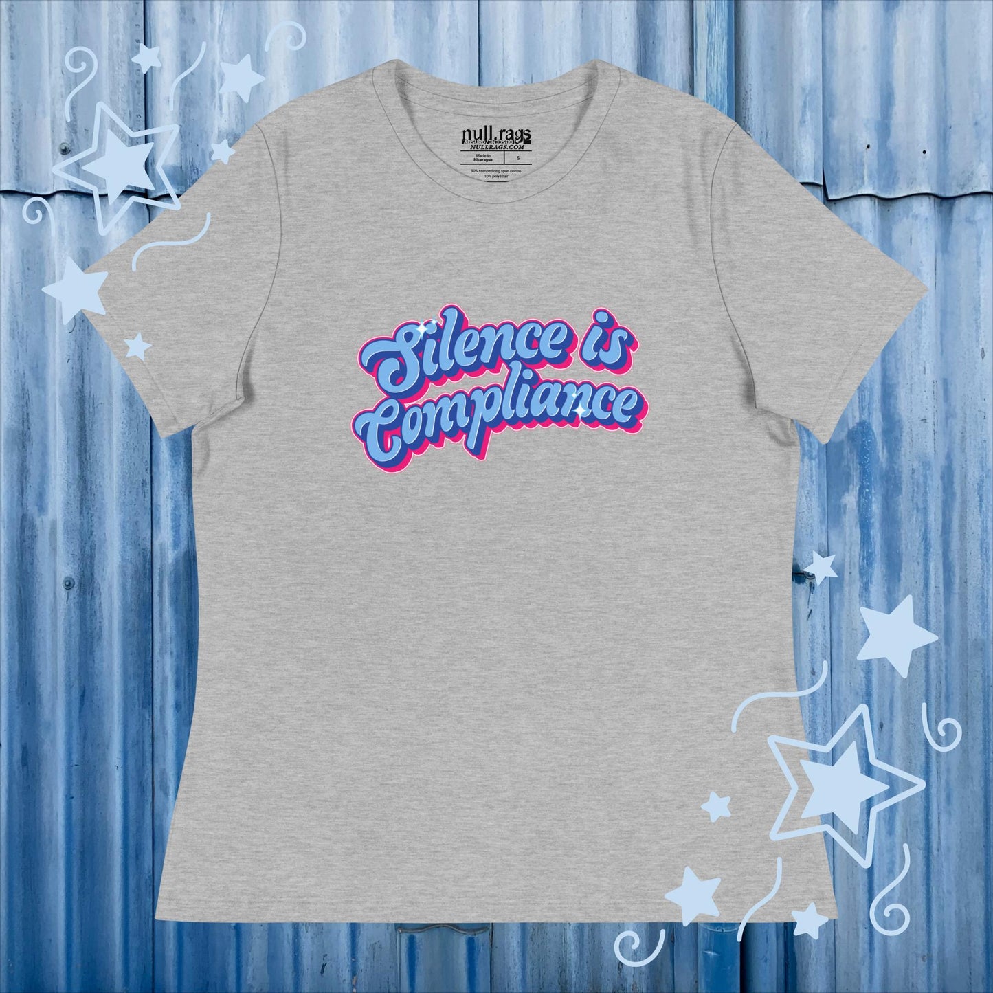 Break the Silence: 'Silence is Compliance' Femme Fit Tee - Speak Up and Stand Out