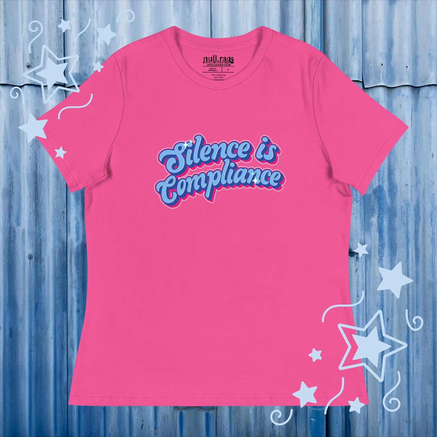 Break the Silence: 'Silence is Compliance' Femme Fit Tee - Speak Up and Stand Out