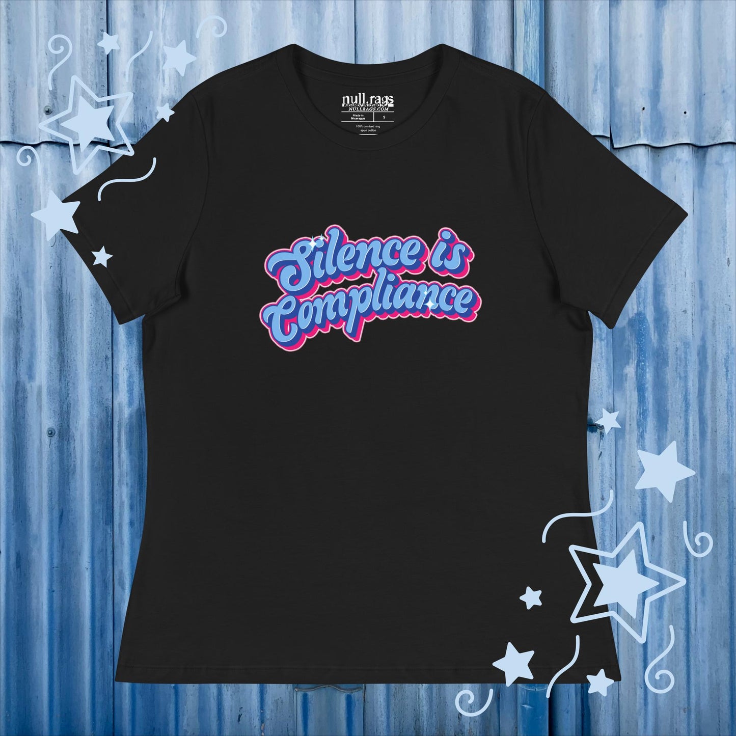 Break the Silence: 'Silence is Compliance' Femme Fit Tee - Speak Up and Stand Out