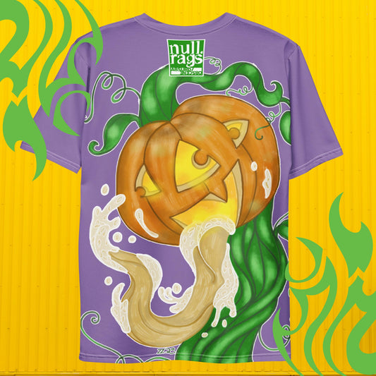 Purple 3-Eyed Jack-o'-Lantern T-Shirt - Quirky Halloween Design