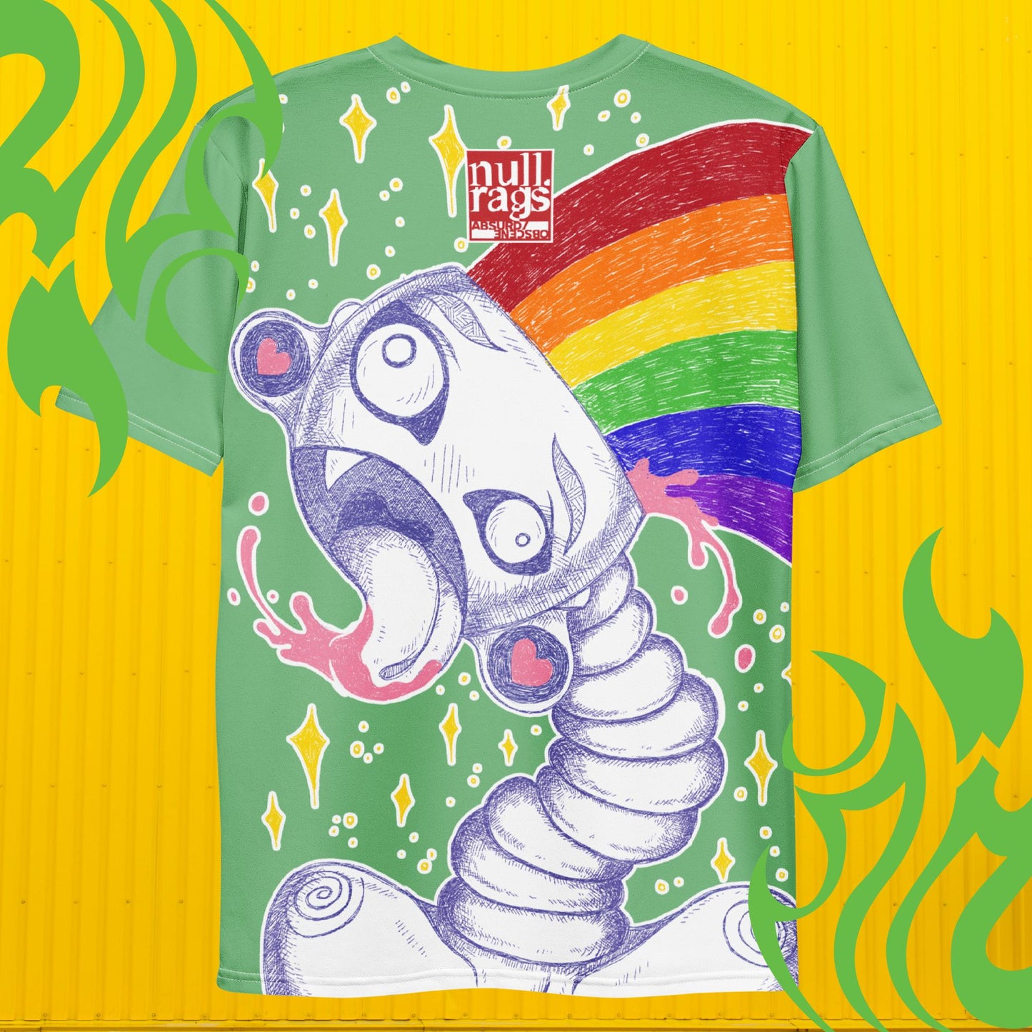 Rainbow Mind Blast Nu Skool All-Over Print Unisex Tee - XS to 2XL | Queer Owned