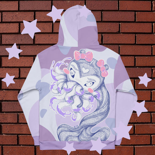 Lavender Cute-thulhu Hoodie - Adorable Eldritch Fashion