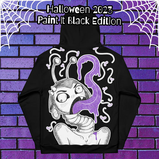 Halloween 2023 "Paint it Black" Edition - Insect Infusion Unisex Hoodie - Unleash Your Inner Creep