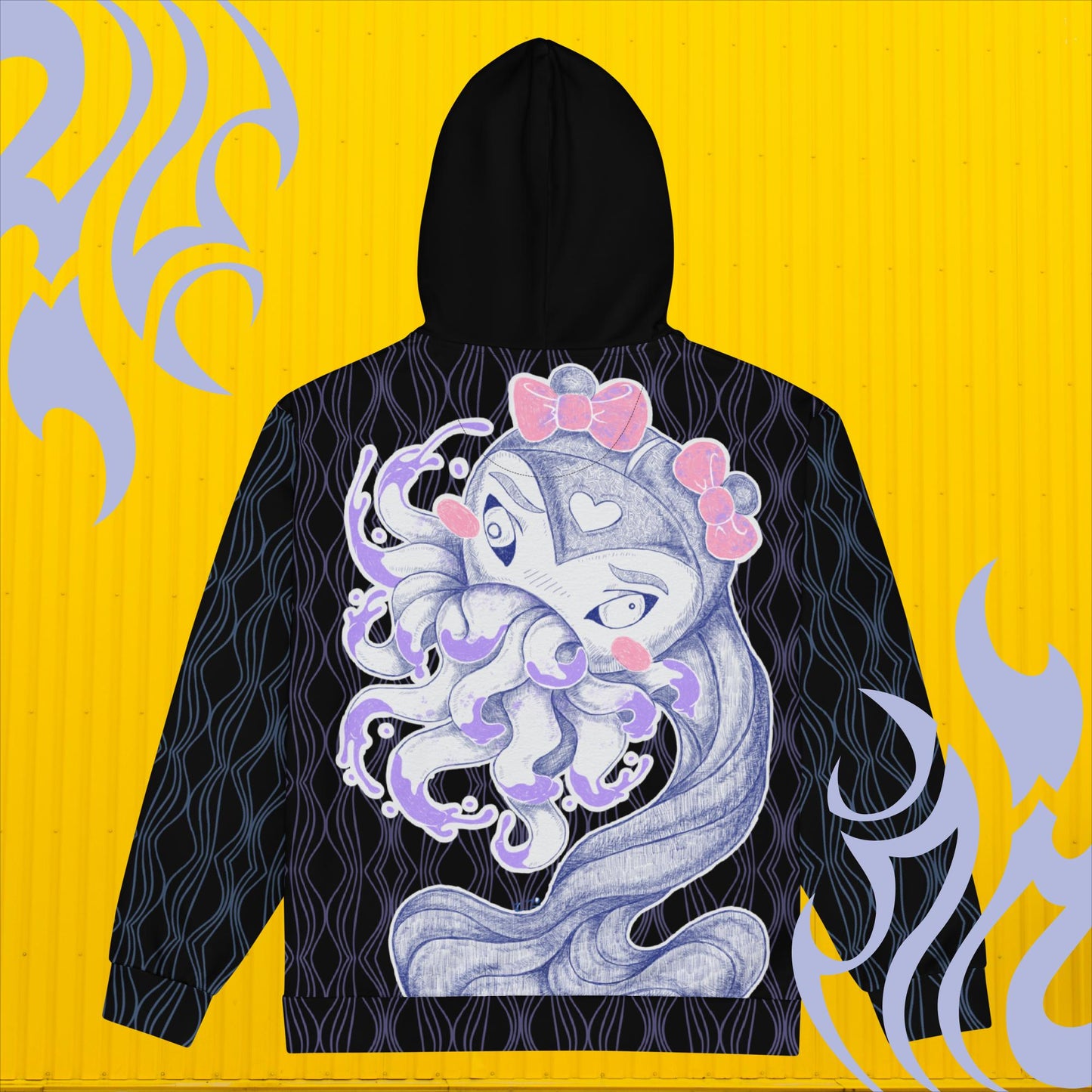 Cute-thulhu Zip-Up Hoodie | Unisex Cthulhu Graphic Sweater