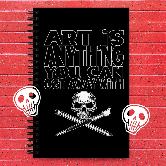 Unleash Your Creativity: 'Art Is Anything You Can Get Away With' Dotted Journal