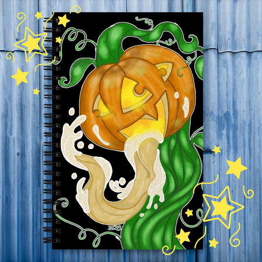 Gooey Jack-O-Lantern Journal: Dotted Pages