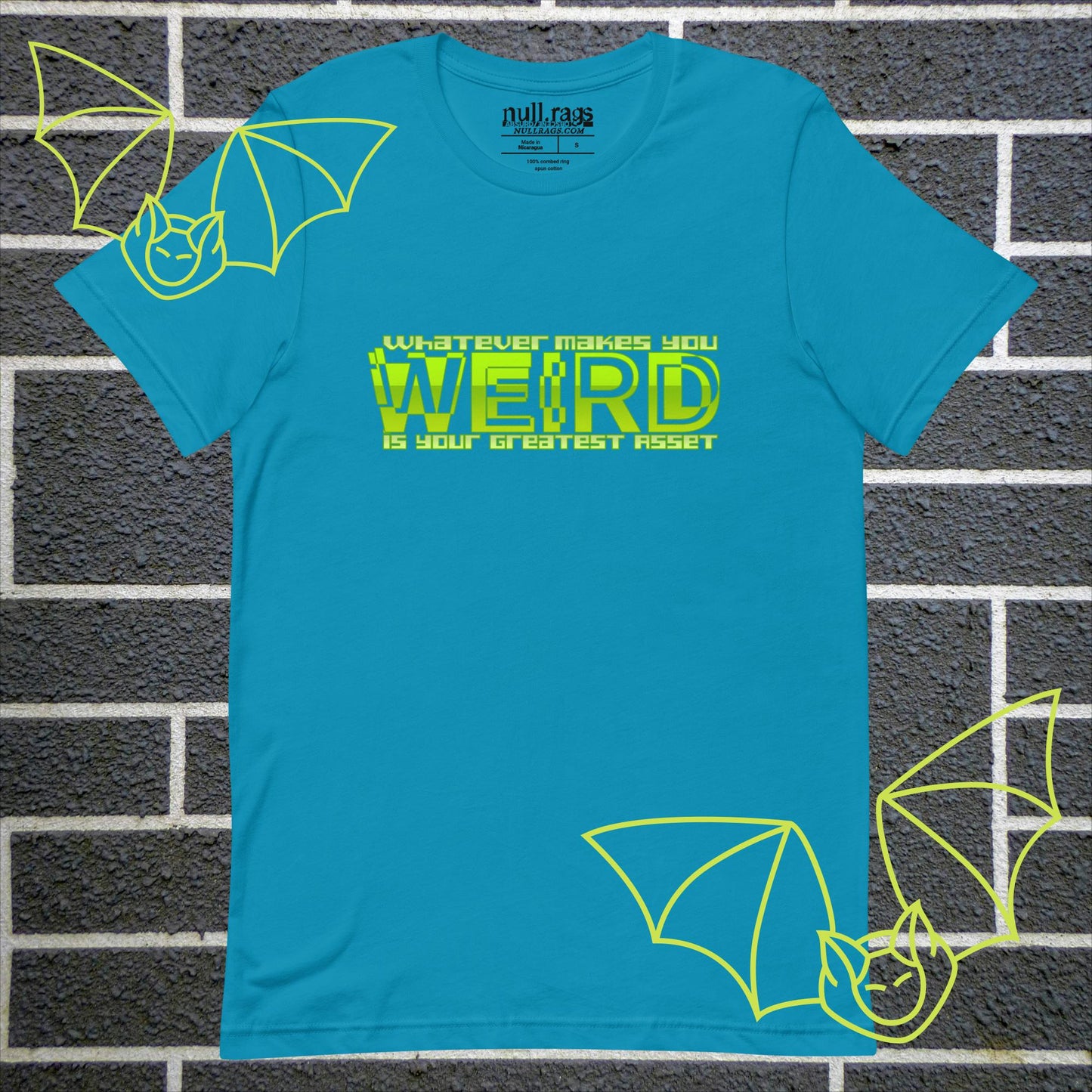 Embrace Your Quirks: 'What Makes You Weird Is Your Greatest Asset' Unisex Tee - Stand Out in Neon Green