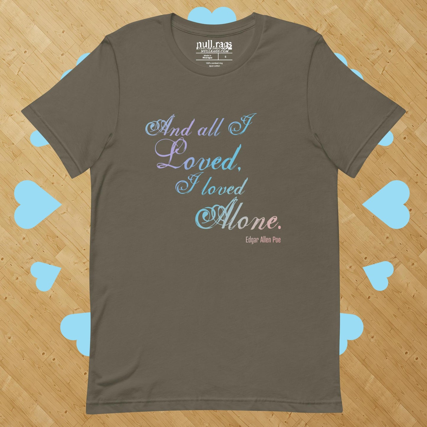 Solitude Reverie: Edgar Allan Poe Quote Unisex Tee