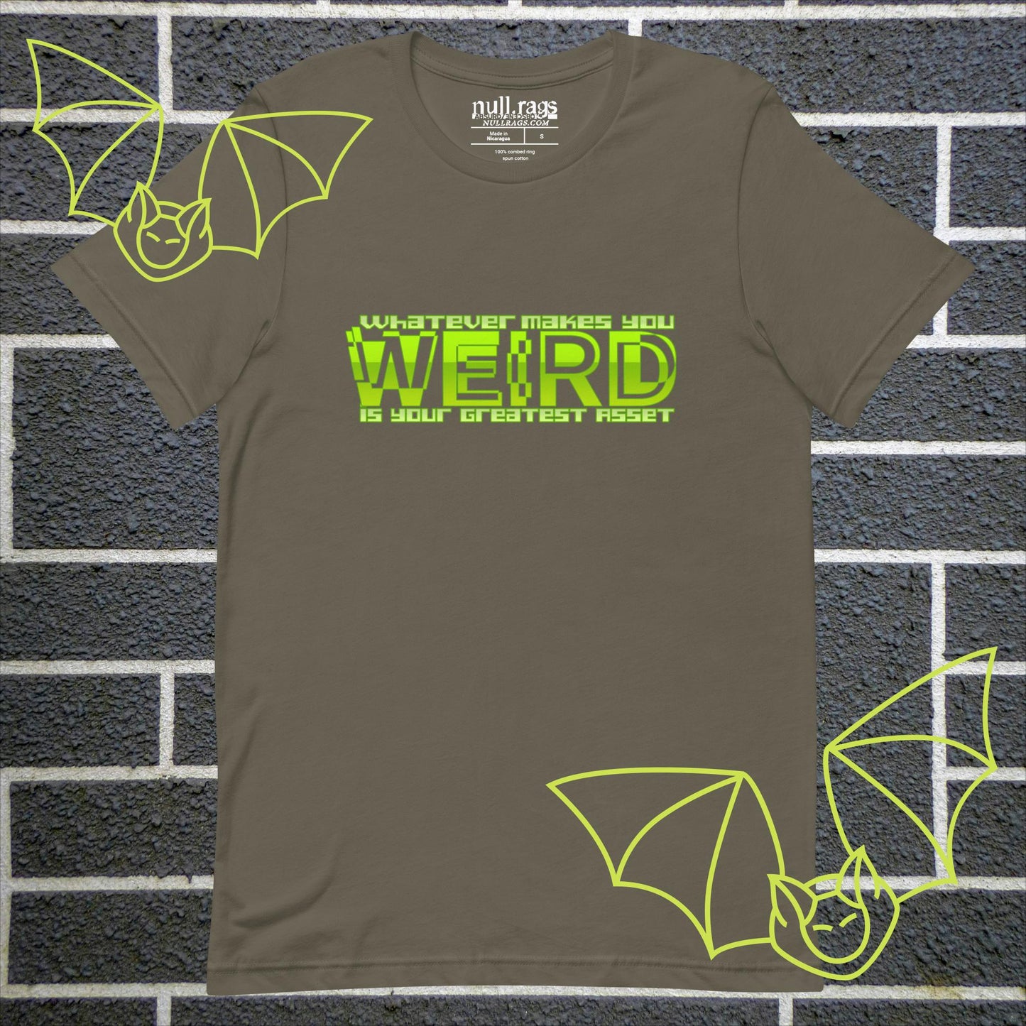 Embrace Your Quirks: 'What Makes You Weird Is Your Greatest Asset' Unisex Tee - Stand Out in Neon Green