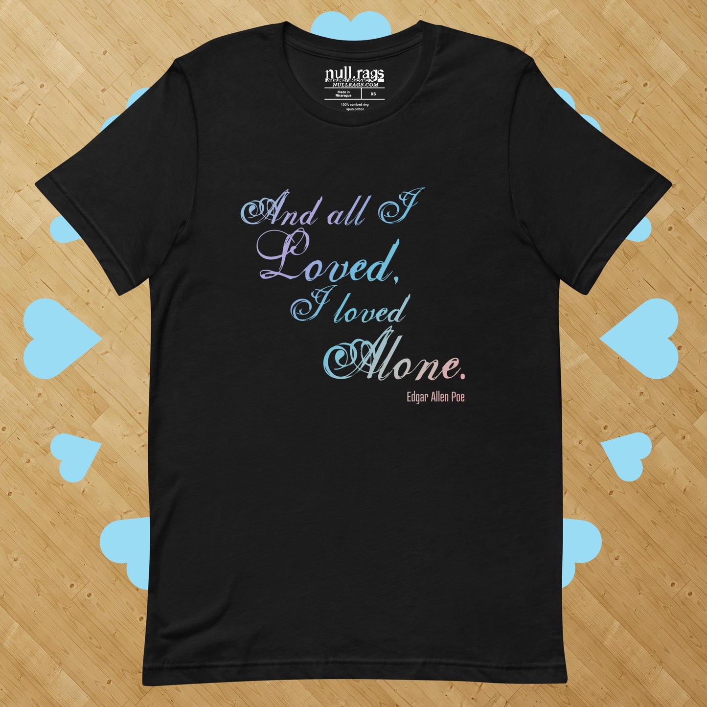 Solitude Reverie: Edgar Allan Poe Quote Unisex Tee