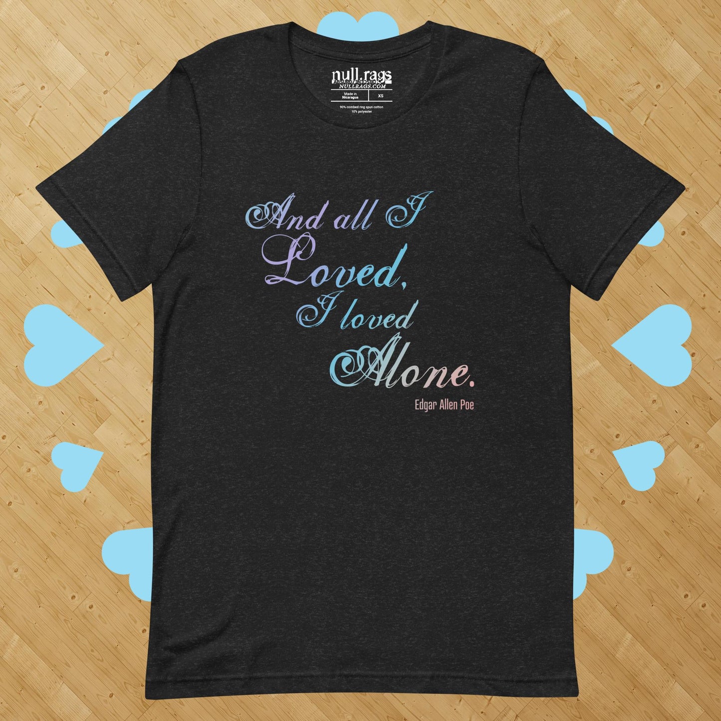 Solitude Reverie: Edgar Allan Poe Quote Unisex Tee